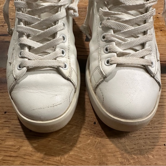 Golden Goose Pure Star Sneakers with Leopard Print Heel Tab Size 37 - Picture 7 of 10